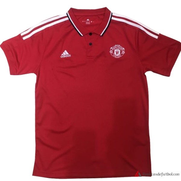 Polo Manchester United 2017-2018 Rojo Blanco